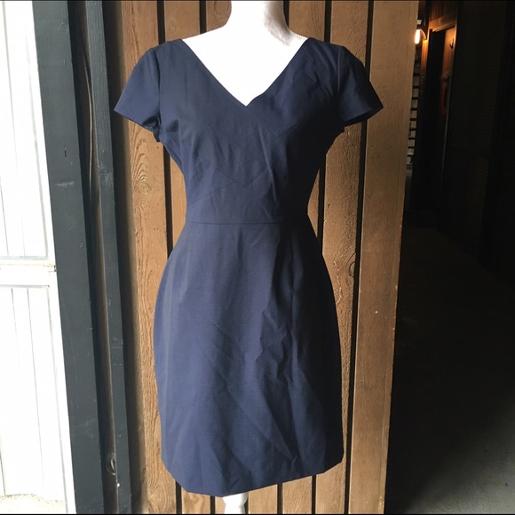 Navy Blue Banana Republic Work Dress
