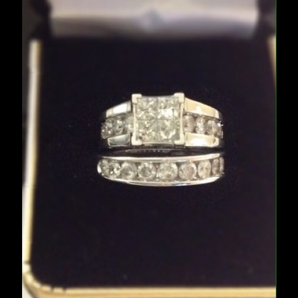 White gold wedding set 2ctw from Kay's