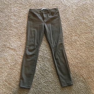 Loft suede skinny jeans