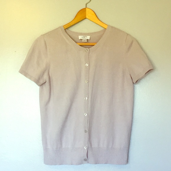 LOFT Sweaters - LOFT Short Sleeve Cardigan