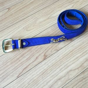 SOLD! Top shop blue and gold belt. Embellished.