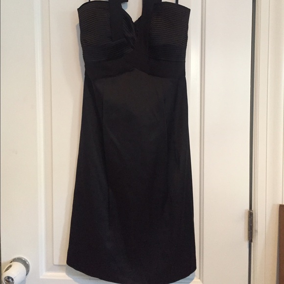 NWT BCBG Black Silk Dress 10P
