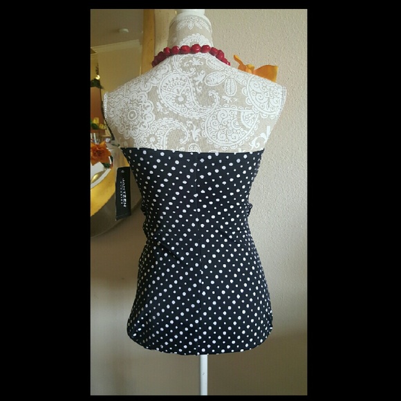 Jantzen Classics Black&White Polk a Dot Swimwear - Picture 3 of 4