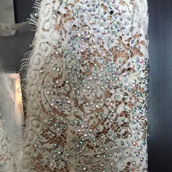 Short White Jovani Dress - Picture 2 of 4