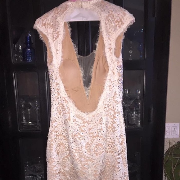 Short White Jovani Dress - Picture 4 of 4