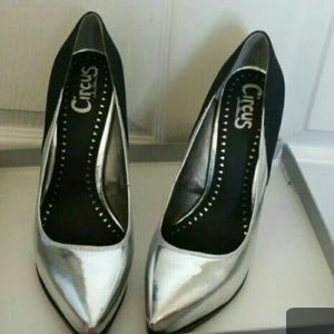 Black and silver 5"heels