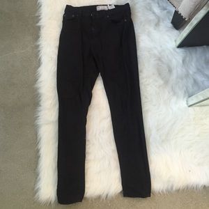 Free People Black High Rise Skinny -26