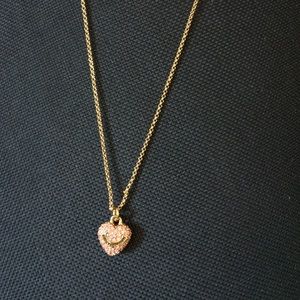 Juicy couture pink heart necklace.