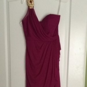 Purple short prom dress