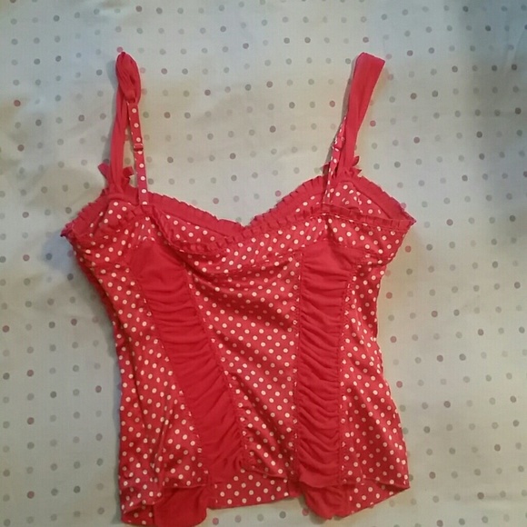 Polka dot Bebe top - Picture 4 of 4