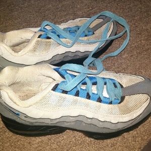 Air maxes blues and grey