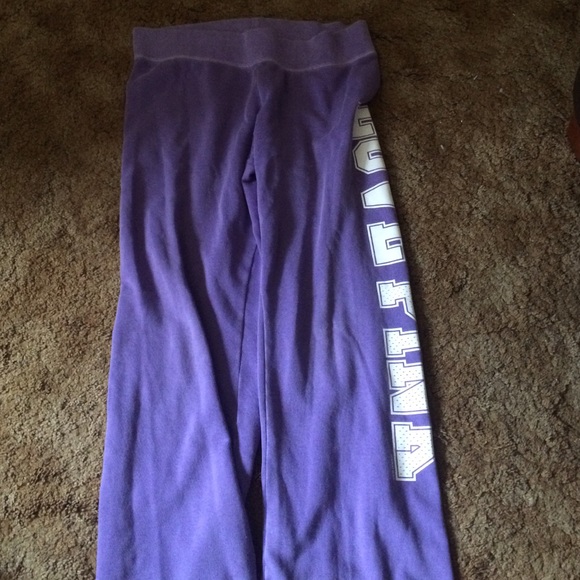 Purple Victoria secret PINK sweat pants