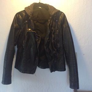 Free People Vegan Leather Jacket