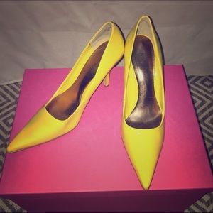Yellow Nine West Heels