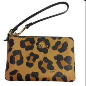 New in package Coach Ocelot Wristlet wallet purse!