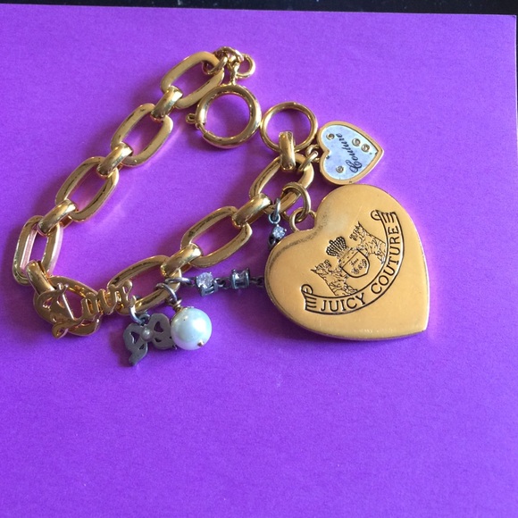 Juicy couture gold charm bracelet