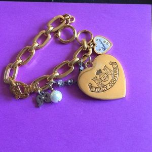 Juicy couture gold charm bracelet
