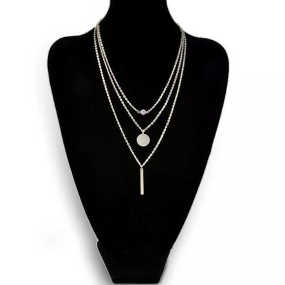 Delicate three layer gold necklace - Picture 2 of 2