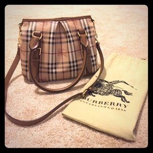 Authentic Burberry Haymarket bag