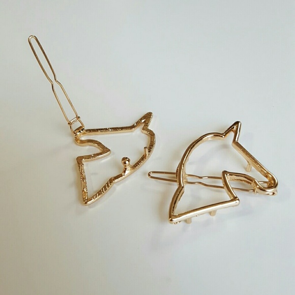 2 Unicorn Hair Barettes - Picture 3 of 4