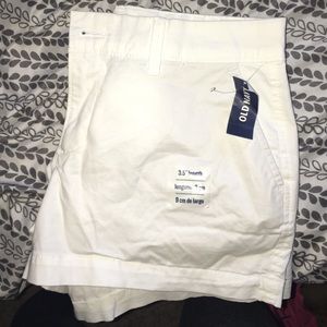 White old navy shorts