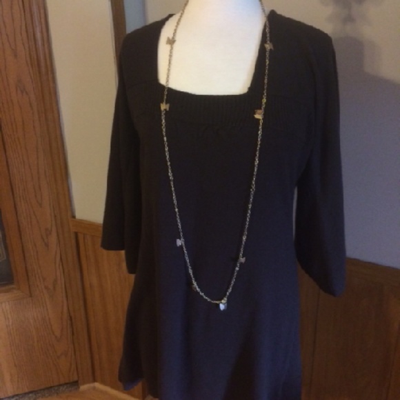 Sweater dress in chocolate