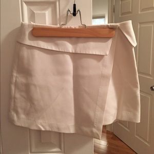 Zara white wrap around skirt