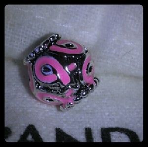 Ribbon breast cancer Pandora Charms