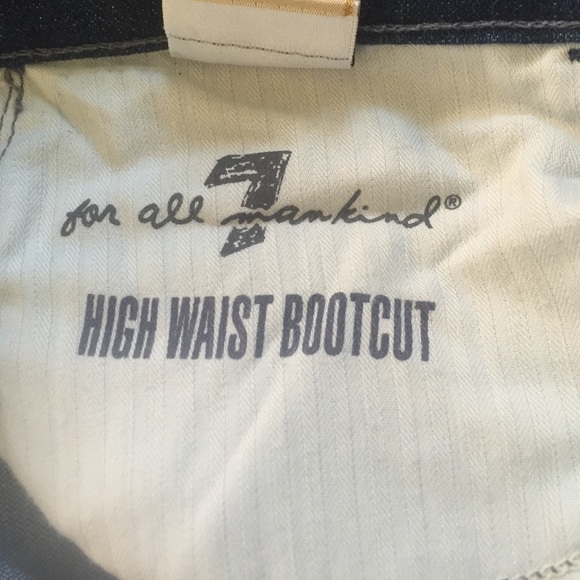 7 For All Mankind High Waist Bootcut Jeans Size 30 - Picture 2 of 7