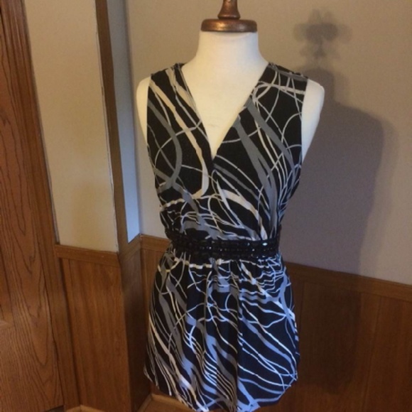Dressy sleeveless blouse