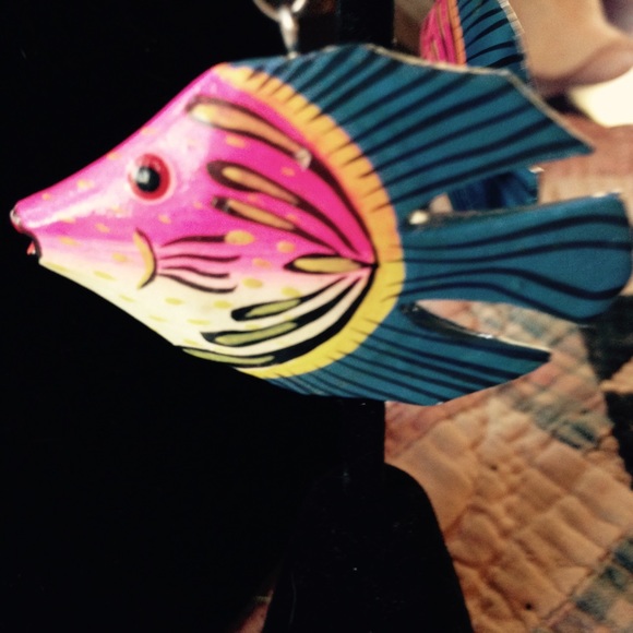 Colorful Handcrafted Fish Earrings