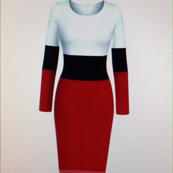 📍Women's Slim Fit Tri Color Dress📍