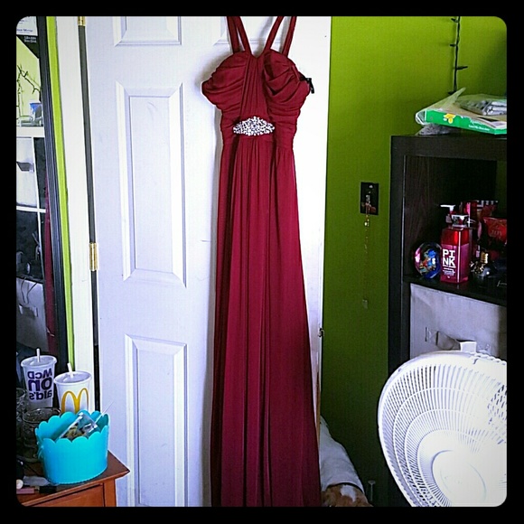 Maroon Red Prom Dress - Picture 1 of 2