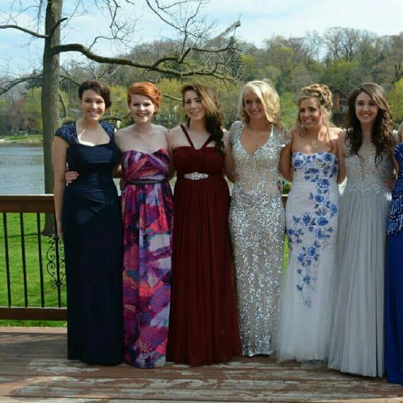 Maroon Red Prom Dress - Picture 2 of 2