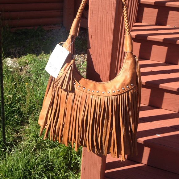 Kristine Handbags - Brown Fringe Purse
