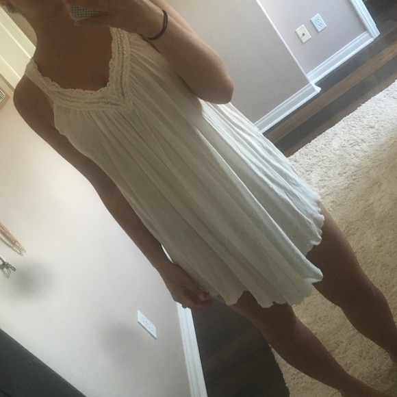 White flowy dress