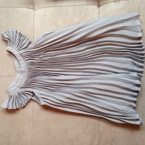 Grey with silver pleated dress