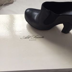 All saints heeled mules 38/8!!