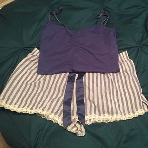 Worn once VS matching tank and sleep shorts