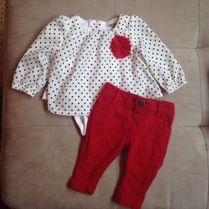 Oshkosh newborn outfit.