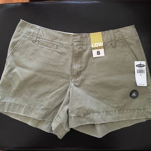 NWT Old Navy khaki green shorts size 8