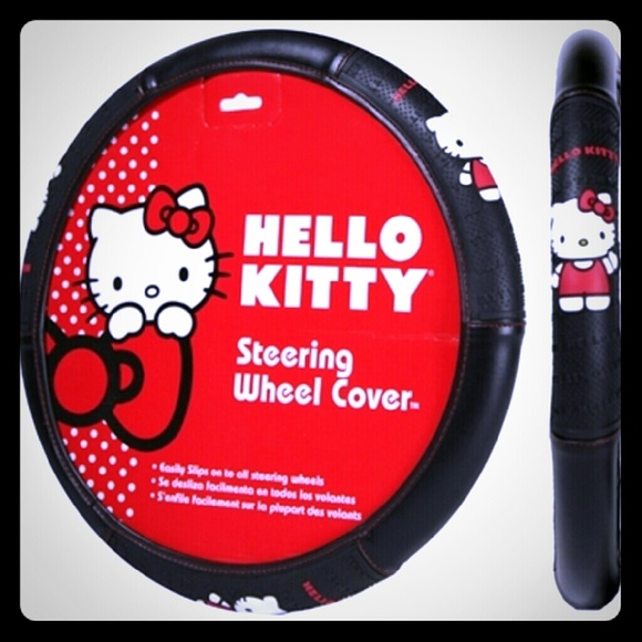 Hello Kitty steering wheel cover