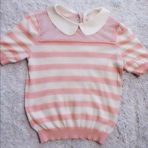 Striped sweater shirt