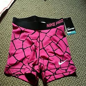 Pink Giraffe NWT Nike Pro Shorts