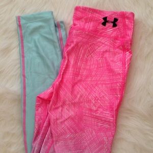 Under armour bright colorful neon pastel leggings