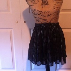 Black Polka Dat Skirt