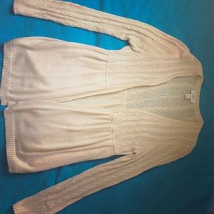 LOFT Cream Colored Cardigan