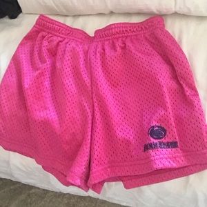 Pink penn state shorts