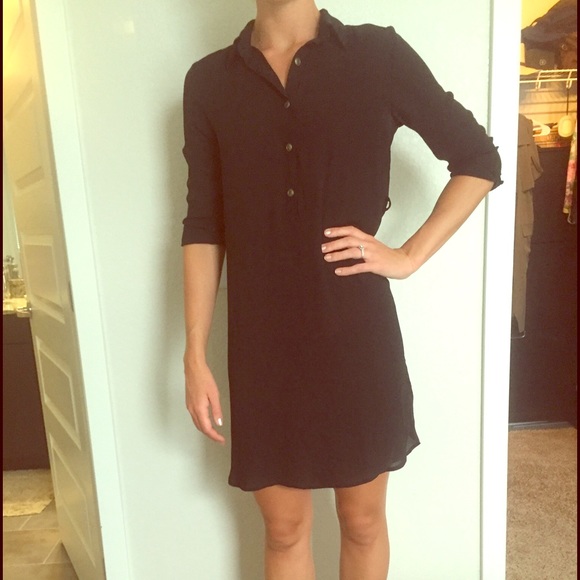 Black Shirt Dress