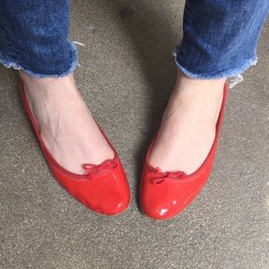 REPETTO Paris red patent leather ballet flats